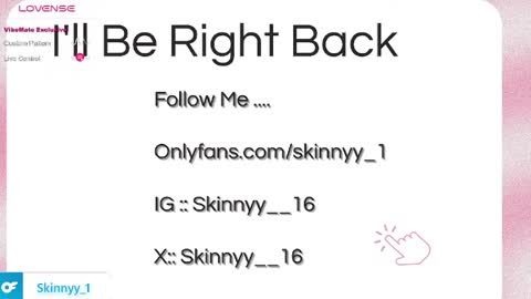 Skinnyy   online show from April 11, 2026, 5:34 am