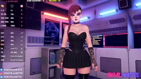 SkyeAnette online show from September 26, 2025, 1:09 am