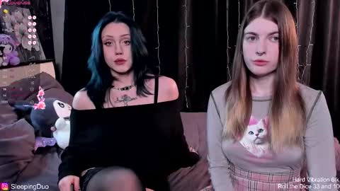 Snapshot of sleepingduo chatting on December 3, 2025, 12:03 pm Hi We are Iva and Angela Nice to meet u 3 online show from December 3, 2025, 12:03 pm