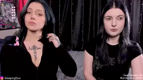 Snapshot of sleepingduo chatting on January 13, 2026, 4:34 pm Hi We are Iva and Angela Nice to meet u 3 online show from January 13, 2026, 4:34 pm