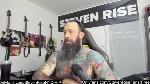 StevenRiseNYC online show from February 3, 2025, 1:08 pm