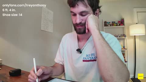 Snapshot of treyanthony chatting on February 23, 2025, 8:11 pm decentanthony online show from February 23, 2025, 8:11 pm