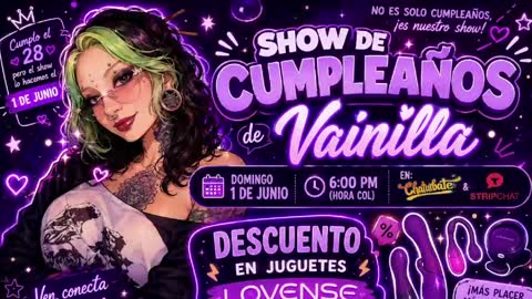 Vainilla Independent model online show from May 23, 2026, 1:22 am