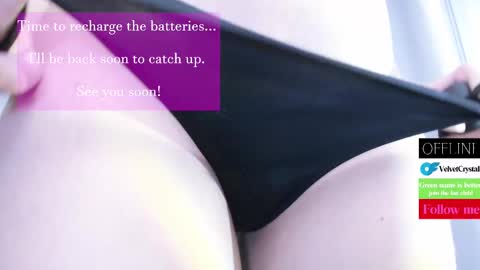 Snapshot of velvetcrystal chatting on February 25, 2025, 6:58 am Crystal PVT OPEN online show from February 25, 2025, 6:58 am