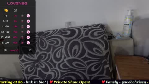 Snapshot of webchrissy chatting on January 25, 2025, 7:49 am Chrissy online show from January 25, 2025, 7:49 am