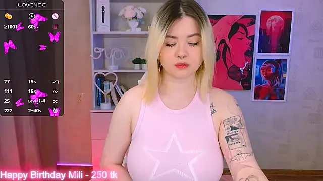 cutie mili online show from January 24, 2025, 6:24 am