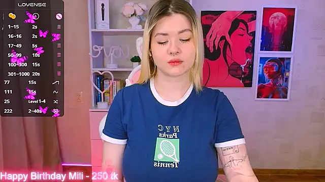 cutie mili online show from January 27, 2025, 10:38 am