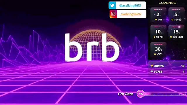 AxelKing1326 online show from February 10, 2025, 1:46 am