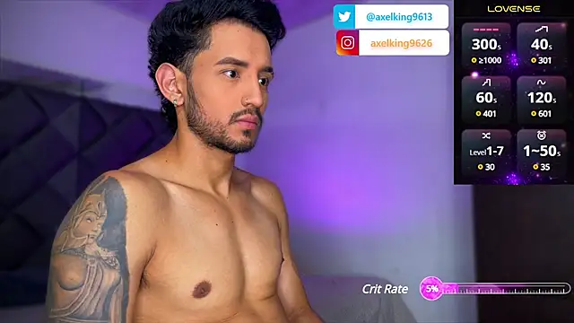 AxelKing1326 online show from March 14, 2025, 1:05 am