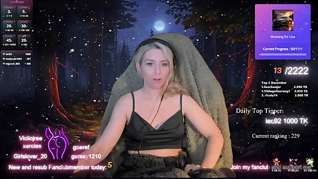 Lisaonthemoon online show from December 17, 2024, 5:29 am