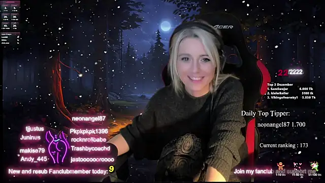 Lisaonthemoon online show from December 18, 2024, 5:04 am