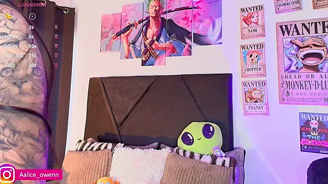 Aliceowenn online show from February 10, 2026, 9:08 pm