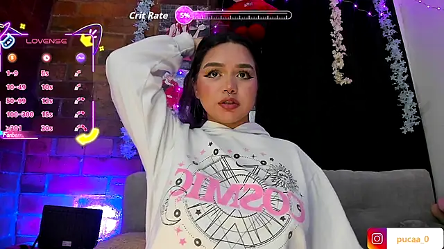 Snapshot of Pucaa_ chatting on October 6, 2025, 1:36 am Pucaa online show from October 6, 2025, 1:36 am