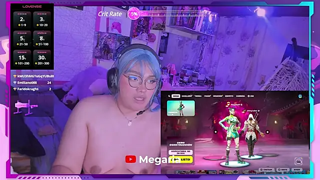 MegariaB online show from February 3, 2025, 7:40 am