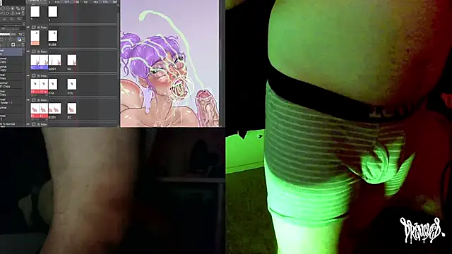 Snapshot of DrenchedArt chatting on October 7, 2025, 4:20 am DrenchedArt online show from October 7, 2025, 4:20 am