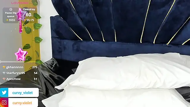 Snapshot of CurvyViolet chatting on January 24, 2025, 6:04 pm CurvyViolet online show from January 24, 2025, 6:04 pm