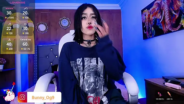 Snapshot of Bunny_O chatting on March 1, 2025, 8:10 pm Bunny O online show from March 1, 2025, 8:10 pm
