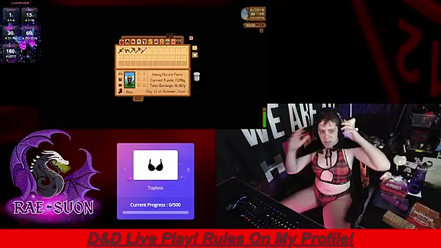 Rae-Suon online show from November 9, 2025, 1:15 am