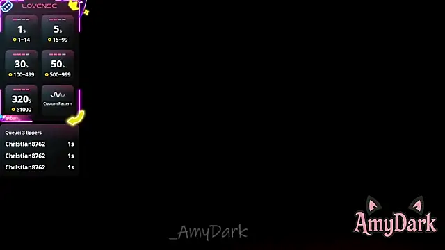  AmyDark online show from October 22, 2025, 2:23 am
