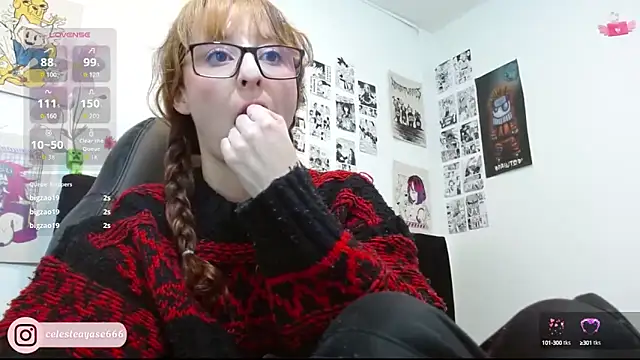 Snapshot of CelesteAyase chatting on October 3, 2025, 2:19 am CelesteAyase online show from October 3, 2025, 2:19 am