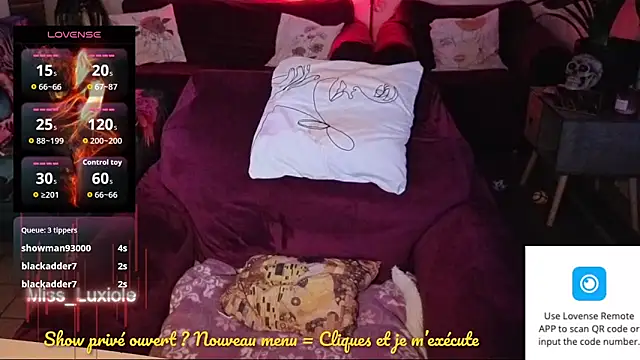 Miss luxiole online show from October 22, 2025, 11:15 pm