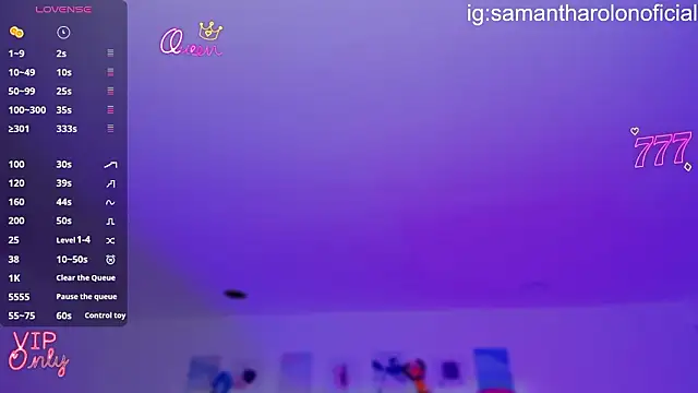 Samantha Rolon online show from March 26, 2026, 2:39 am