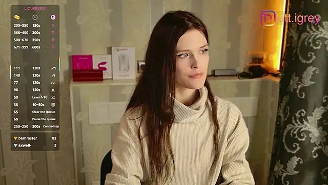 KittiGrey online show from January 12, 2026, 9:36 am