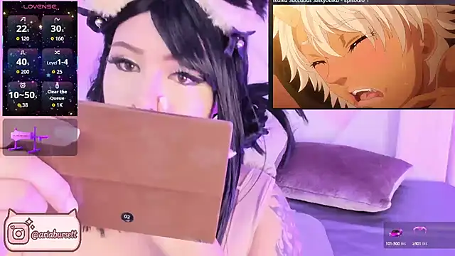 AriaBursett online show from October 16, 2025, 4:41 pm