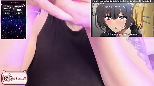 AriaBursett online show from October 17, 2025, 4:09 pm