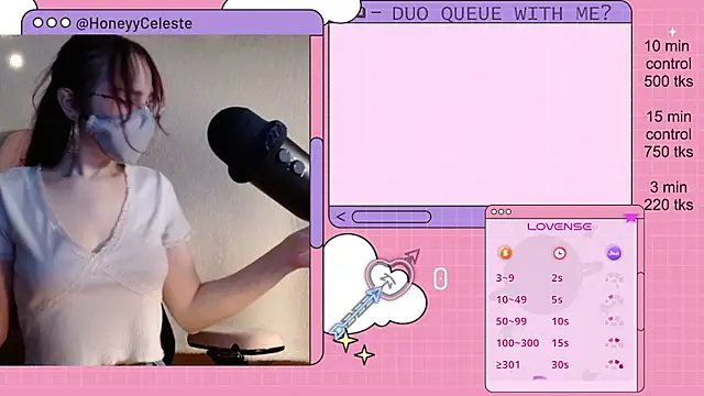 HoneyyCeleste online show from April 27, 2026, 8:18 pm