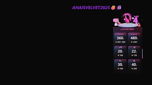 anaisvelvet2025 online show from October 15, 2025, 5:18 am