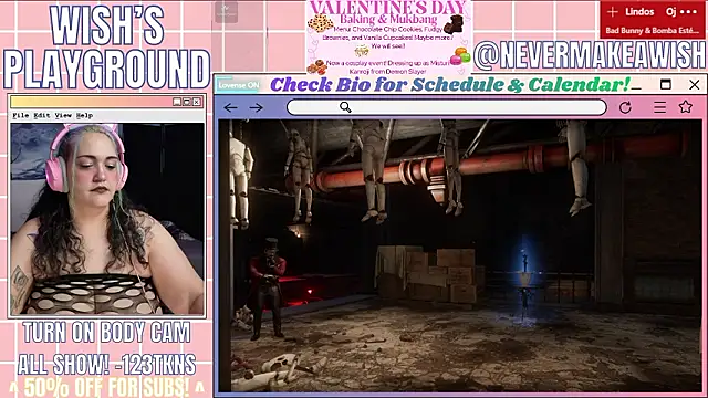 Snapshot of nevermakeawish chatting on February 13, 2026, 4:52 am nevermakeawish online show from February 13, 2026, 4:52 am