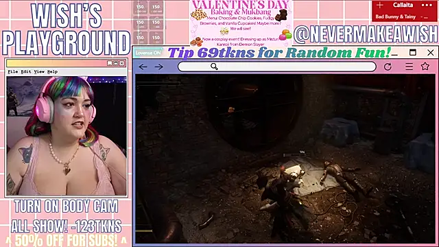 Snapshot of nevermakeawish chatting on February 18, 2026, 5:14 am nevermakeawish online show from February 18, 2026, 5:14 am