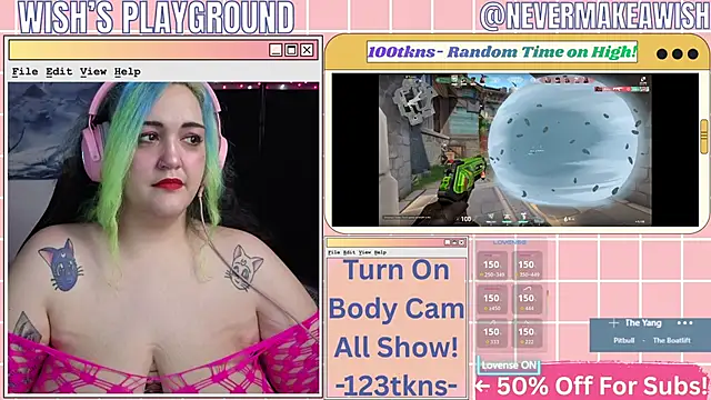 Snapshot of nevermakeawish chatting on February 19, 2026, 5:25 am nevermakeawish online show from February 19, 2026, 5:25 am