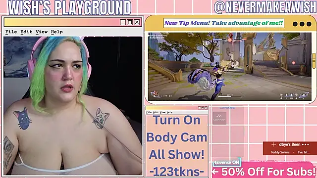 Snapshot of nevermakeawish chatting on February 19, 2026, 5:31 pm nevermakeawish online show from February 19, 2026, 5:31 pm