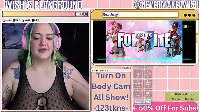 Snapshot of nevermakeawish chatting on February 21, 2026, 5:47 pm nevermakeawish online show from February 21, 2026, 5:47 pm