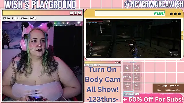 Snapshot of nevermakeawish chatting on February 25, 2026, 4:33 am nevermakeawish online show from February 25, 2026, 4:33 am