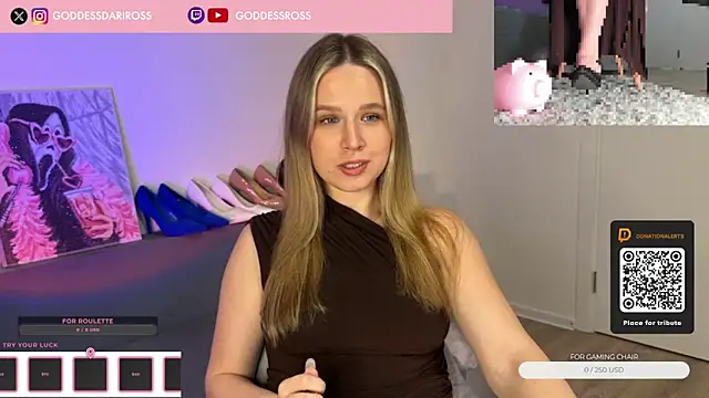 Snapshot of GoddessRoss chatting on November 10, 2025, 6:18 pm GoddessRoss online show from November 10, 2025, 6:18 pm