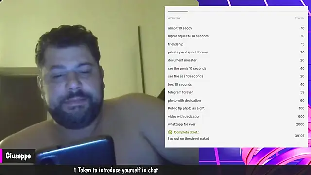 giuseppelovisi85 online show from October 24, 2025, 4:47 pm