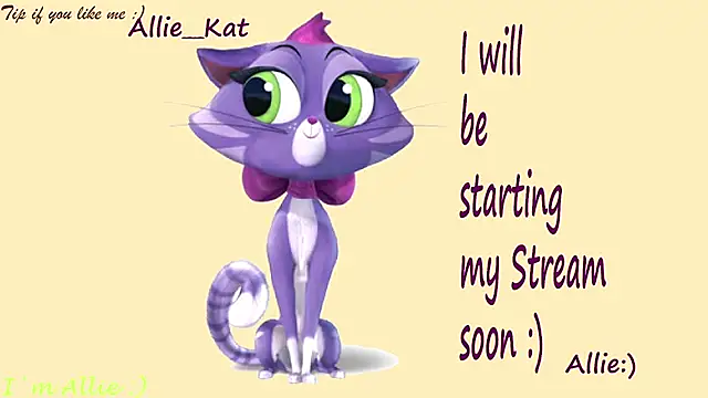 Allie Kat online show from June 28, 2026, 1:17 pm