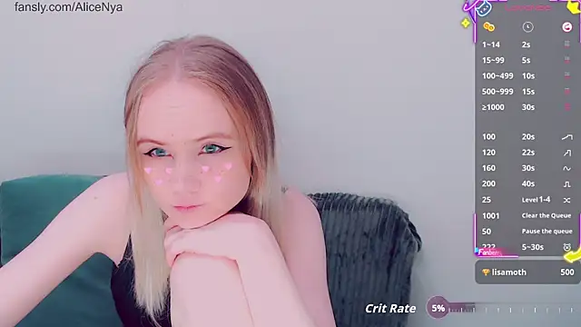 AliceNya cute online show from November 27, 2025, 2:57 am