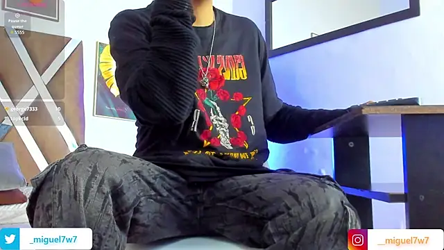   Miguel7w7 online show from January 13, 2026, 7:30 pm