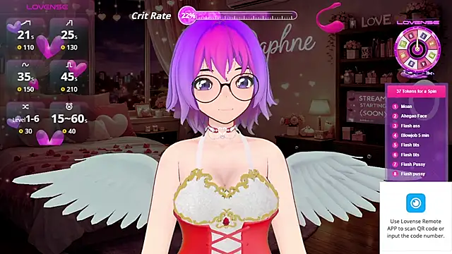 Muse Daphne online show from February 14, 2026, 8:27 pm