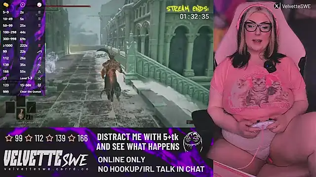VelvetteSWE online show from June 27, 2026, 5:51 pm