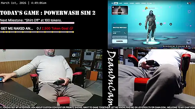 DeanonCam online show from March 1, 2026, 10:50 am