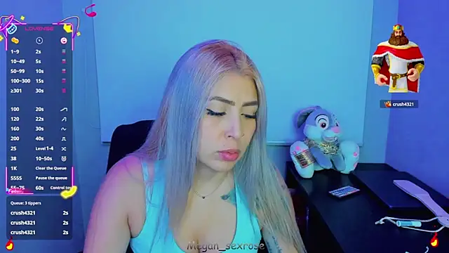 Megan sexrosse online show from March 17, 2026, 4:39 am