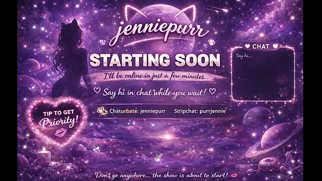 Snapshot of purrjennie chatting on March 31, 2026, 8:59 am purrjennie online show from March 31, 2026, 8:59 am