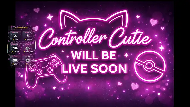 Controllercutie online show from June 26, 2026, 4:00 pm
