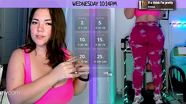 Snapshot of MilaValentina chatting on January 23, 2025, 3:16 am MilaValentina online show from January 23, 2025, 3:16 am