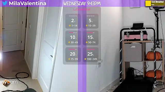 Snapshot of MilaValentina chatting on February 6, 2025, 2:44 am MilaValentina online show from February 6, 2025, 2:44 am